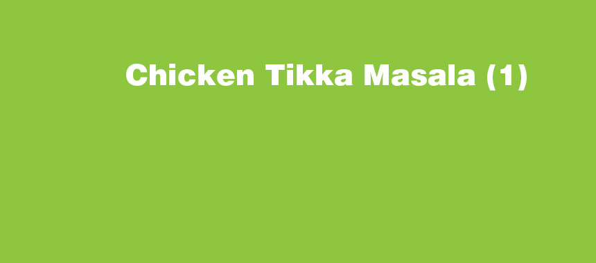 Chicken Tikka Masala