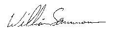 William Sammons signature
